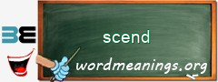 WordMeaning blackboard for scend